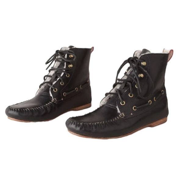 Rag & Bone Sherling Lined Moccasin Style Moc Boots - Picture 2 of 16